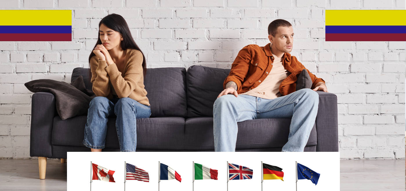 Divorcio entre colombianos y extranjeros